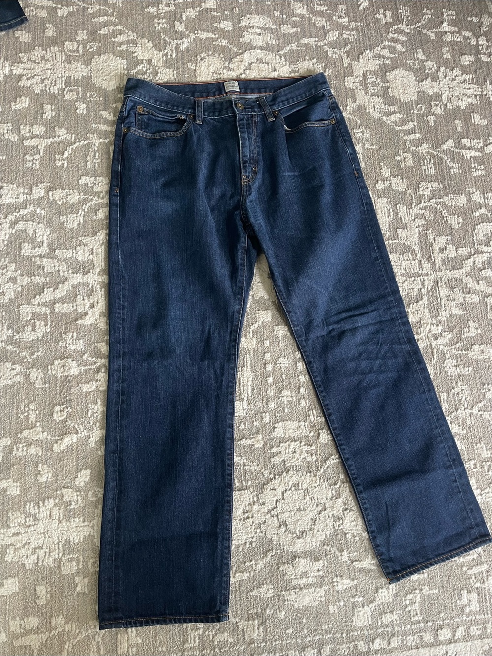 J. Crew Men's Dark Indigo Straight Jeans